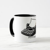 Mok voor de schrijfmachine van de auteur (Voorkant links)