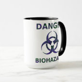 Mok voor de waarschuwing voor biogevaren (Voorkant rechts)