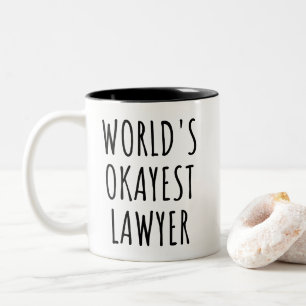 Mok voor de Werelds Okéste Advocaat Funny Geschenk