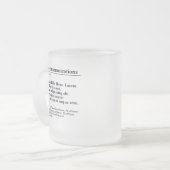 Mok voor gepersonaliseerde publicatie van glas (Voorkant links)