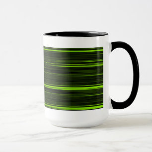 Mok voor groene en zwarte retro