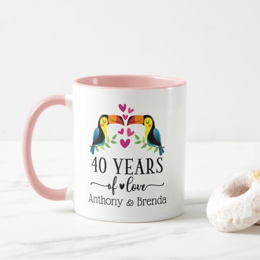 mok voor het afstemmen van het vogelkoppel op 40e  (Met donut)