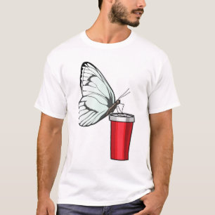 Mok voor het Drink van vlinder T-shirt