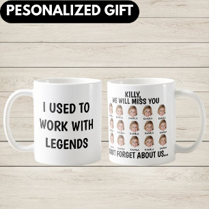Mok voor het pensioen van collega's, geschenken vo