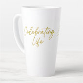 Mok voor het vieren van het Leven Tall Latte (Linkerhoek)