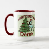 Mok voor kerst met unicorn Coffee (Links)