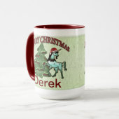 Mok voor kerst met unicorn Coffee (Voorkant links)