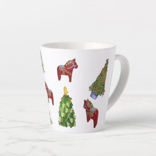 Mok voor kerstdala Horses (Rechterhoek)