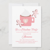 Mok voor kerstfeest met warme chocolade kaart (Voorkant)