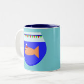 Mok voor kerstfeestvis (Voorkant links)