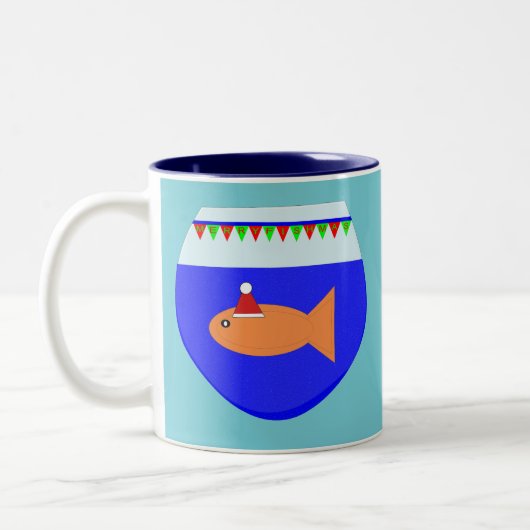 Mok voor kerstfeestvis (Links)