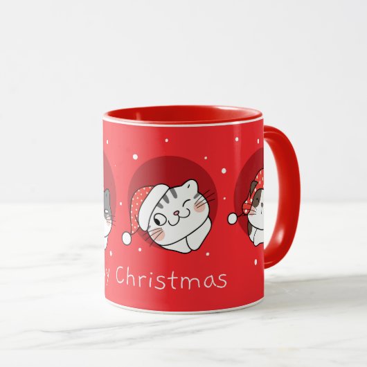 Mok voor kerstkatten (Voorkant rechts)