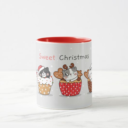 Mok voor kerstkatten (Midden)