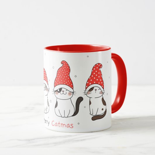 Mok voor kerstkatten (Voorkant rechts)