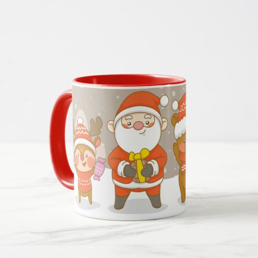 Mok voor kerstmis (Voorkant links)