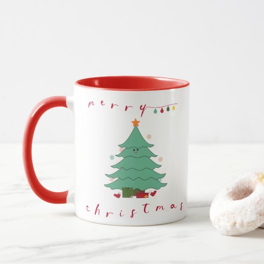 Mok voor kerstmis (Met donut)