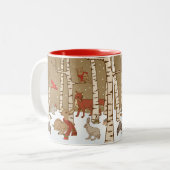 Mok voor Kerstmis Woodland (Voorkant links)