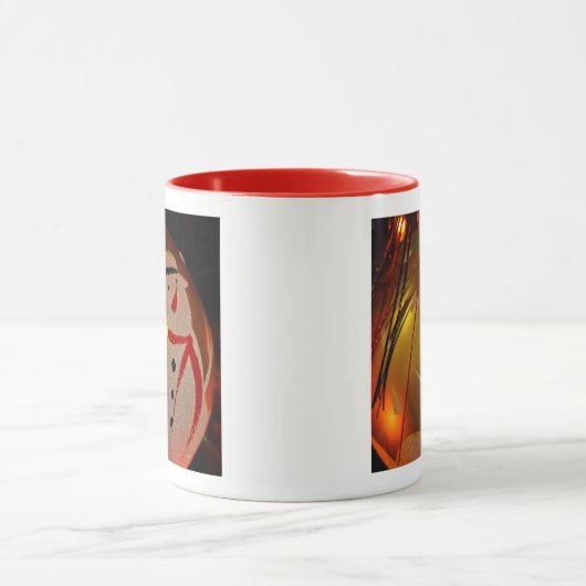 Mok voor kerstversiering van Snowman Frosted Snowm (Midden)