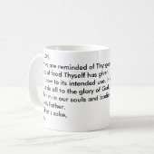 Mok voor koffiebeker voor maaltijden (Voorkant links)