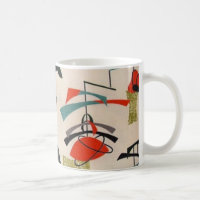 Mok voor middeleeuwse moderne atoomwaskoffie