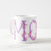 Mok voor orchidee schilderen van mam (Voorkant links)