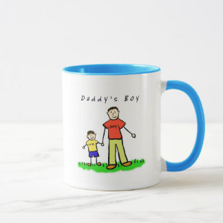 Mok voor papa en mij (Brunette met titel)