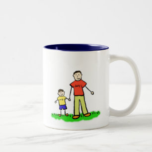 Mok voor papa en mij (Brunette zonder titel)