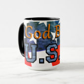 Mok voor patriottische koffie (Voorkant links)