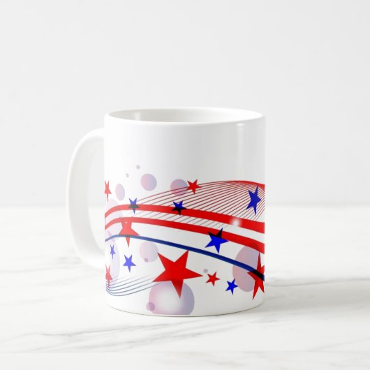 Mok voor patriottische koffie (Voorkant links)