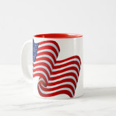 Mok voor patriottische vlagkoffie (Voorkant links)