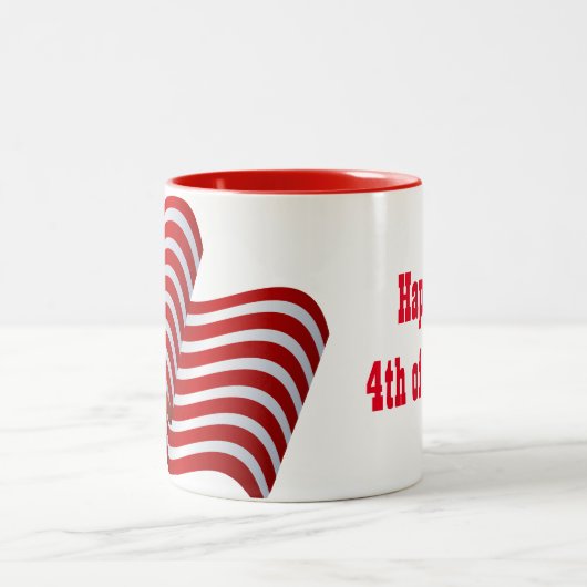 Mok voor patriottische vlagkoffie (Center)