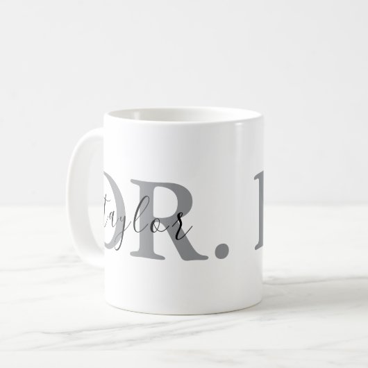 Mok voor persoonlijke dokterscadeaus (Voorkant links)