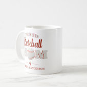 Mok voor persoonlijke honkbal-honkbal (Voorkant links)
