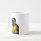 Mok voor pug opticien koffie (Voorkant links)