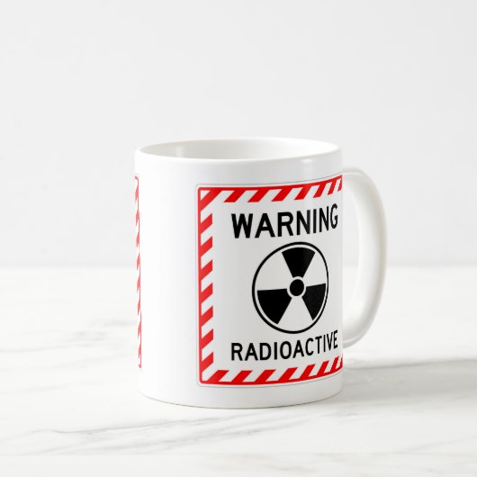 Mok voor RADIOACTIEF gebarentaal gebarentaal zeer  (Voorkant rechts)