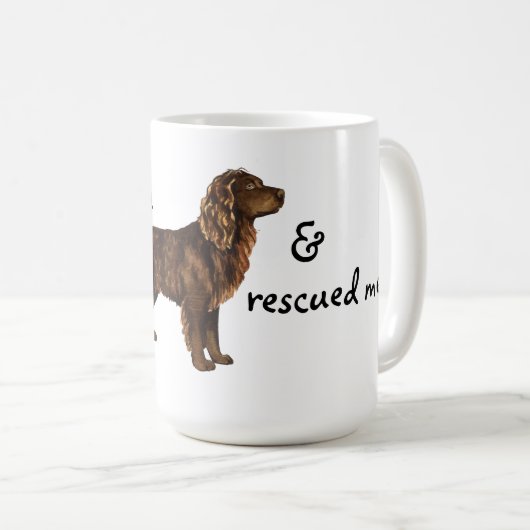 Mok voor reddingsboei-spaniel koffie (Voorkant rechts)