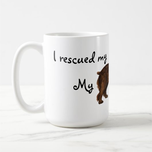 Mok voor reddingsboei-spaniel koffie (Links)