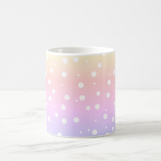 Mok voor regenboogverf in bubbelkoffie (Center)