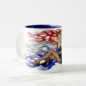 Mok voor rode, witte en blauwe glorie (Voorkant links)