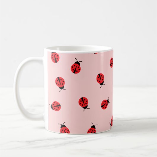 Mok voor roze Ladybug Coffee (Links)