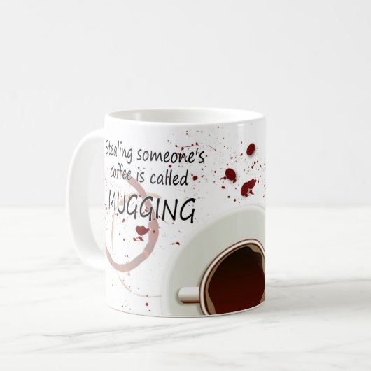 Mok voor snoepgoed, Mok met cadeau (Voorkant links)