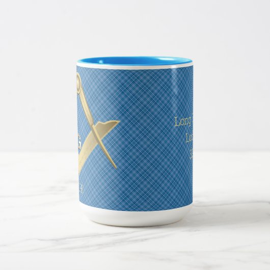 Mok voor Square and Compass Monogrammed (Center)