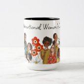 Mok voor tweetone koffie met cadeau op Internation (Center)