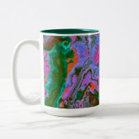 Mok voor tweetone koffie met zure marmer