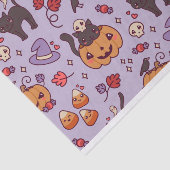 Mok voor versiering van koffie met halloween-patro tissuepapier (Detail)