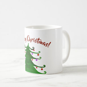 Mok voor vrolijke kerstbomen