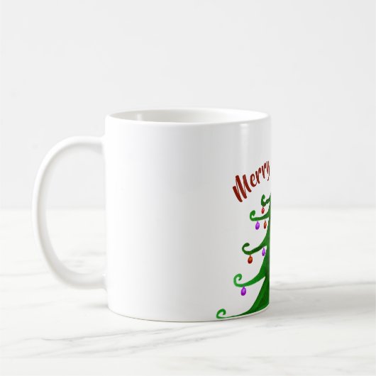 Mok voor vrolijke kerstbomen (Links)