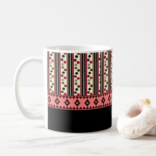 mok voor warme chocoladekoffie koffie koffie (Met donut)
