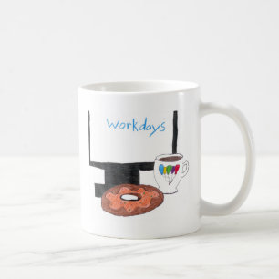 Mok voor werkdagkoffie