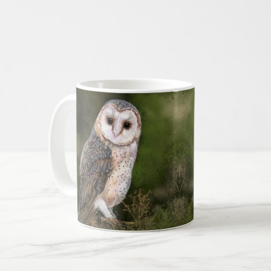 Mok voor westerne Barn Owl - Modern (Voorkant links)